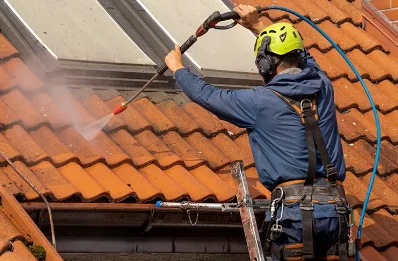 Démoussage et hydrofuge de toiture à Dorengt